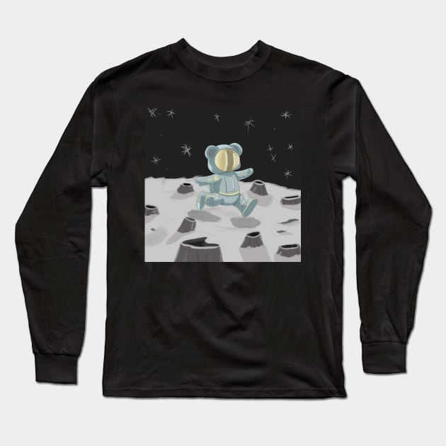 ASTROBEAR OR BEARNAUT? Long Sleeve T-Shirt by droidmonkey